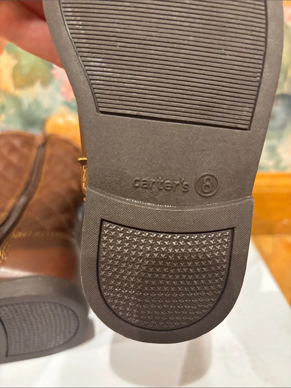 New Carter’s Quilted Brown Mid-Calf Boots